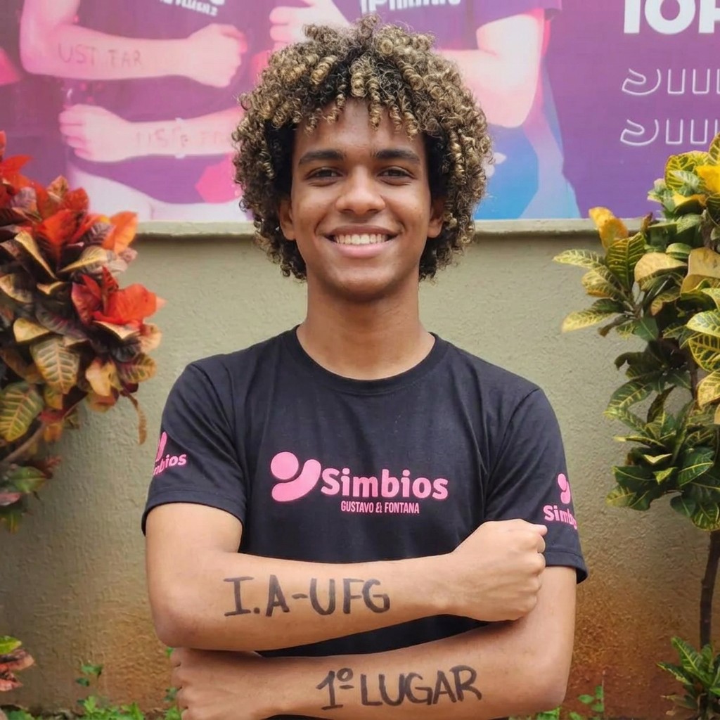Gustavo P. Fontana, aprovado em 1º lugar em Inteligência Artificial na UFG