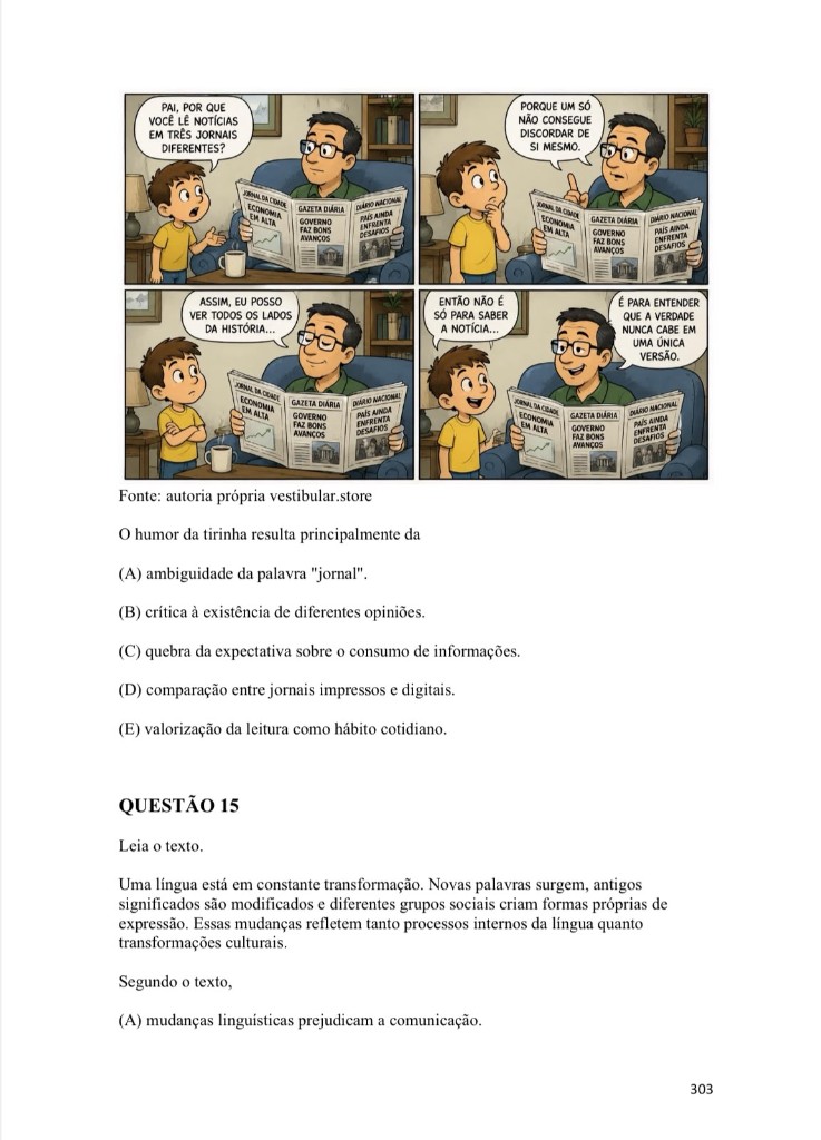 Página autoral da apostila